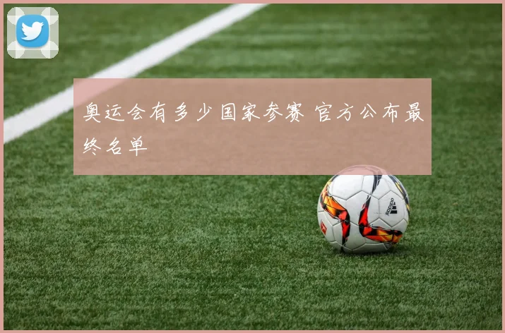 奥运会有多少国家参赛 官方公布最终名单